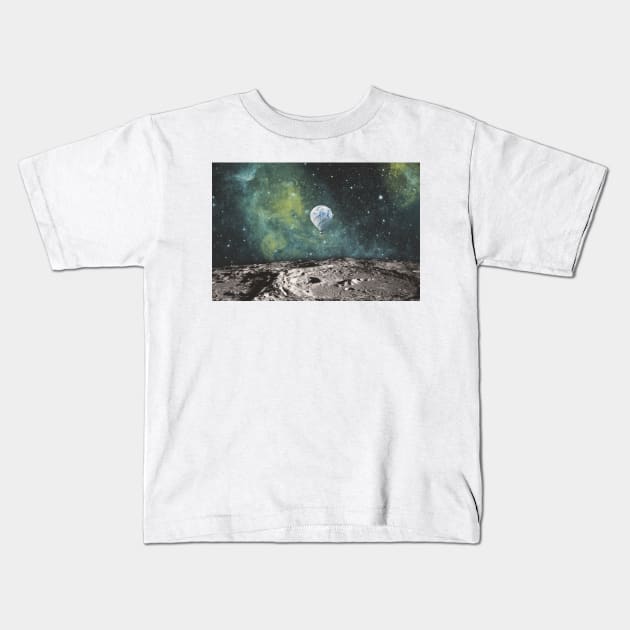 FLOATING THROUGH SPACE Kids T-Shirt by deificusArt